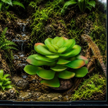 Hobby Terra Succulent 4 Штучна рослина для тераріуму, акватераріуму та палюдаріуму 17см