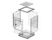 Тераріум Repti-Zoo Acrylic Terrarium 20x20x30см