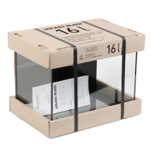 AquaLighter aGlass Black Акваріум 16 л з чорною задньою стінкою